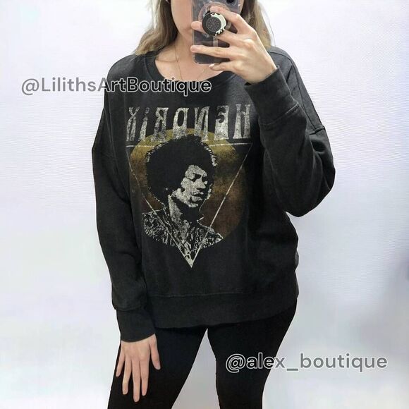 Rock & Republic Jimi Hendrix Sweatshirt(I005)-Size L for Women - Picture 1 of 10